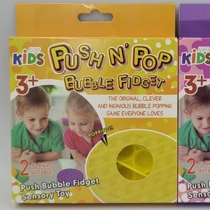 Push N Pop Bubble Fidget Stress Relief Toy 2 Pack